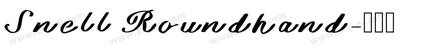 Snell Roundhand字体转换